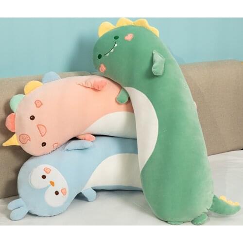 New Style Cartoon Animal Plush Pillow Kawaii Unicorn Dinosaur Pig Plush Toy Soft Pillow Buddy Stuffed Cushion Lovely Gift
