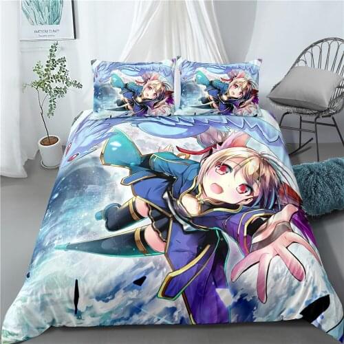 2/3 Pieces Japan Anime Bedding Set Sword Art Online Duvet Cover For Kids Adults Bed Quilt Cover Home Cartoon Bed Cover Set