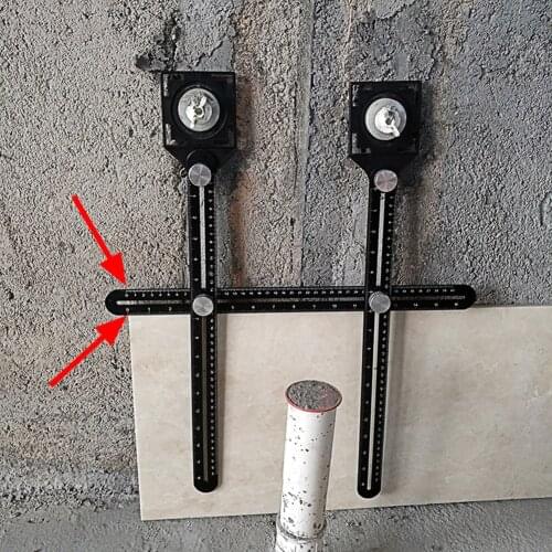 Tile Hole Locator Adjustable Tool Ceramic Tile Hole Locator Tile Height Adjuster Universal Floor Hole Punch Tool