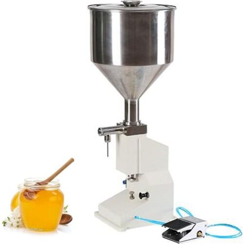 Manual pneumatic filling machine for filling cream milk honey filling machine