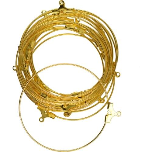 20pcs Beading Hoop Loop Earring Ear Wire Jewelry Making Findings DIY gold color