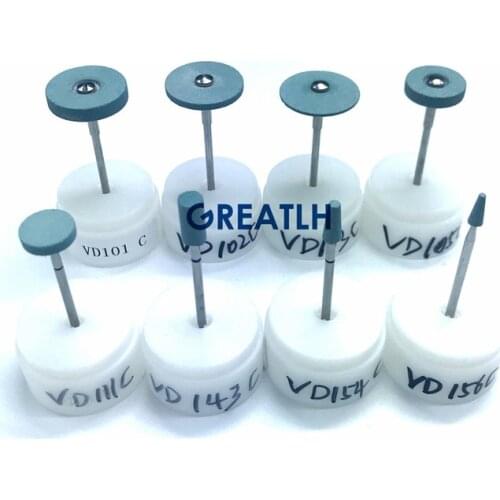 Dental Lab Diamond Material Ceramic Grinding Grinder zirconia full ceramic crowns polisher quick polishing 2.35mm VD101C-VD156C