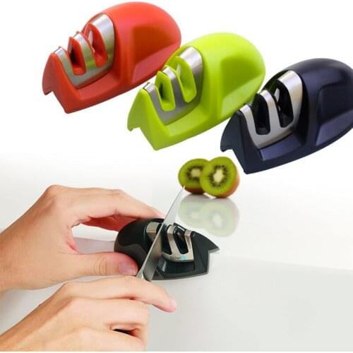 Knife Sharpener Tungsten Diamond Ceramic 2 Stages Kitchen Knives Sharpening Stone Grindstone Grinder Stone Tools Steel Whetstone