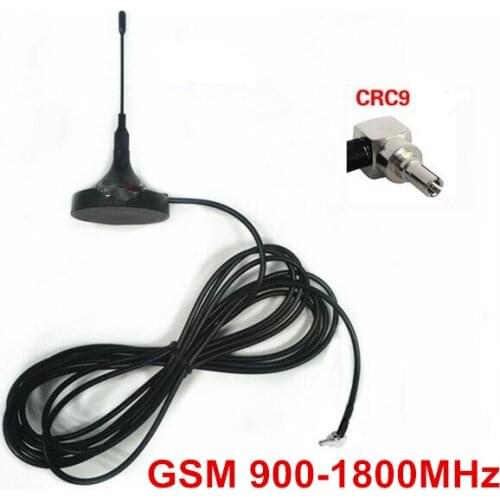 GSM CRC9 magnetic whip antenna 2.5dBi 800-2170M gprs module antenna