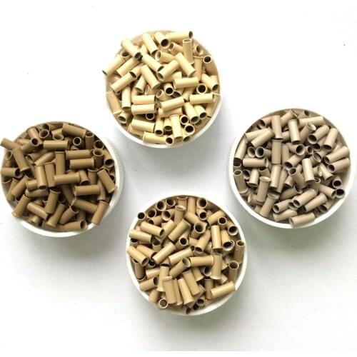 Free Shipping HARMONY 1000 Pieces 2.8x2.3x7mm Copper Flared Micro Links Tubes for Pre-bonded Tip Hair Extensions 8 Colors