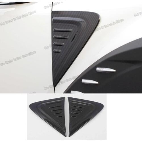 Lsrtw2017 carbon fiber abs car body side sticker fender for toyota CHR 2017 2018 2019 2020 c-hr accessories