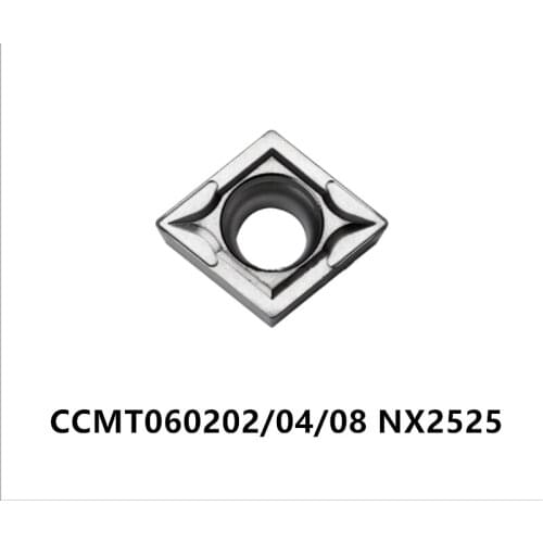 CCMT060202 NX2525 carbide inserts cnc turning lathe tools internal turning holder CCMT060204 NX2525 cermet CCMT060208 CCMT 0602