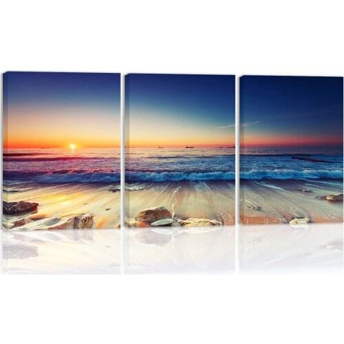 Coastel Seascape Modern Artwork Canvas Painting Prints Pictures Home Decor