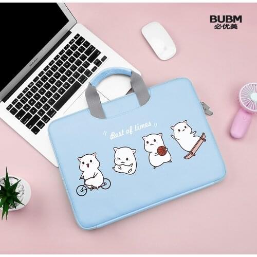 BUBM 14 Inch Business Laptop Bag Notebook Case Sleeve For Macbook Pro HP Asus Compute Office Handbag Women Men Briefcase