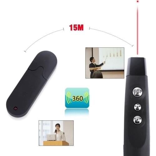 Dhl 50pcs High Quality Mini Wireless USB Laser PowerPoint PPT Presenter Beam Remote Control Pen