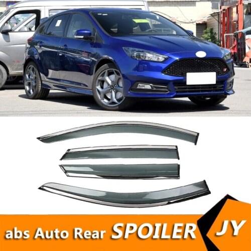 For FORD Focus 2018 Window Visor Vent Shades Sun Rain Deflector Guard For FORD Focus Auto Accessories 4PCS/SET