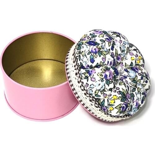 Pumpkin Shaped Needle Pin Cushion with Storage Box Pincushion Stitch Needlework Mat for DIY Craft Embroidery Sewing