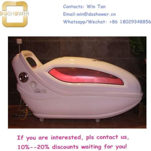 Steaming aqua massage spa capsule with hot stone capsules bed spa of hydro massage bed spa capsule