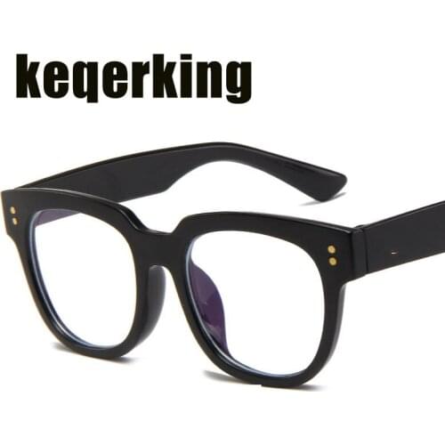 Classic Square Glasses Frames Men Women Rivet Brand Designer Optical EyeGlasses Fashion Eyewear Computer Anti-blue light Glasses