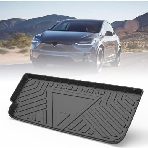TPE Trunk Mat For Tesla Model X 6-Seat/7-Seat 2016 2017 2018 2019 2020 Custom Rubber 3D Cargo Liner Accessories