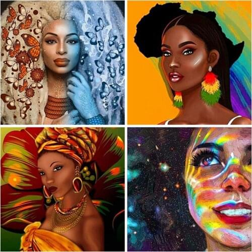 Beauty DIY Diamond Painting Woman Wall Sticker Embroidery Cross Stitch Portrait Personality Mosaic Cross Stitch Needlework GIfts