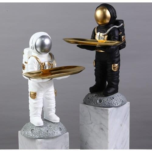 Nordic Creative Home Decoration Resin Key To Store Desk Ornaments At The Entrance Of Astronaut Living Room