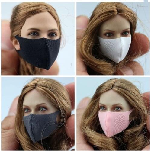 4 Colors Model 1/6 Scale Sexy mask Women Fashion Multicolor Soft Female Mask Playing Toy for 12" Action Figure Body Accessory