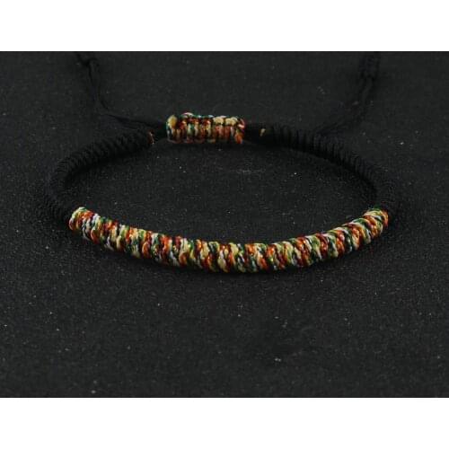 Men Bracelet Buddhism Handmade Braided Adjustable String King Kong Knot Lucky Bracelets for Male Female Couple Jewelry Gift