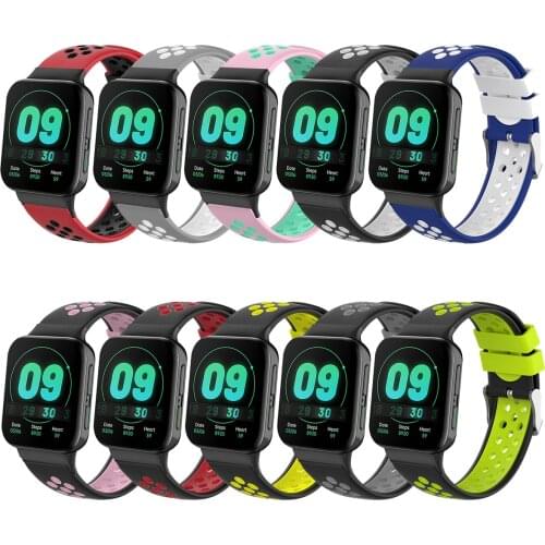 EiEuuk Soft Silicone Watchband Replacement Wrist Strap Bracelet for Oppo Watch 2 42mm/46mm Smartwatch Accessory