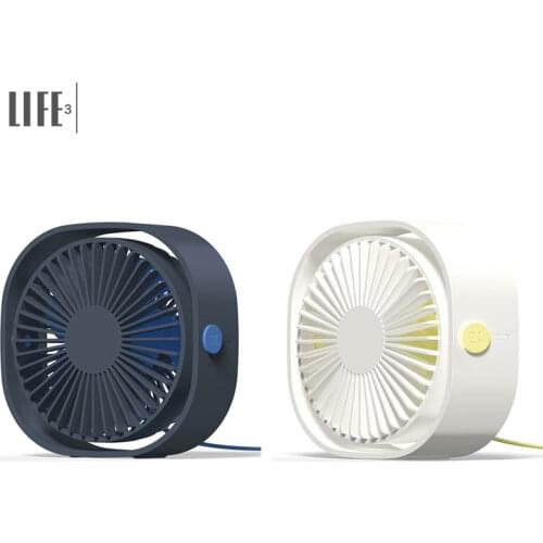 3 Speed Mini USB Desktop Fan Personal Portable Cooling Fan with 360 Rotation Adjustable Angle for Office Household Traveling Car
