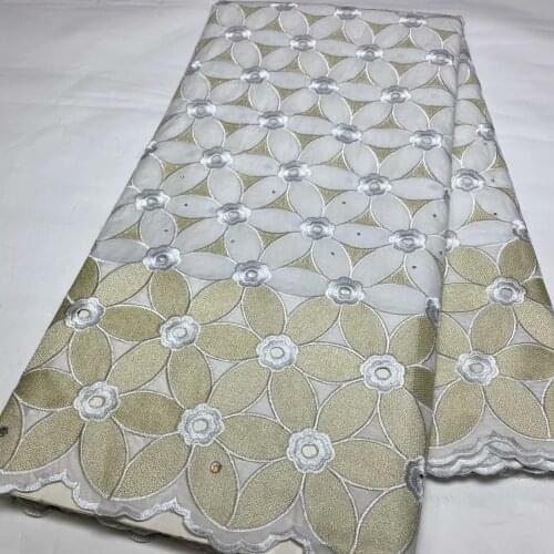 Newest Swiss Lace Fabric 2021 High Quality Lace 100% Cotton Swiss Voile Lace In Switzerland Dubai Fabric Nigerian Lace 5yards