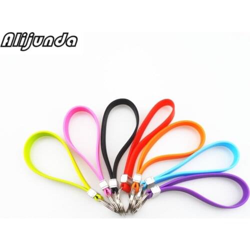 New silicone key long wristband bracelet key spoon portable key chain for Skoda Octavia Fabia Rapid Superb Yeti Roomster