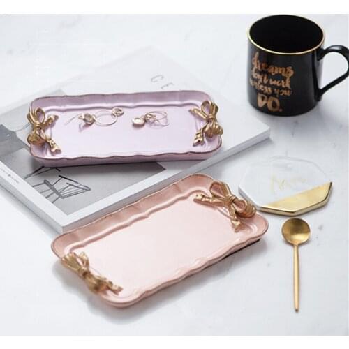 1 Pcs Resin Jewelry Display Painted palette Tray Jewelry Holder Organizer Decoration jewelry Plate Necklace Ring Earrings Tray