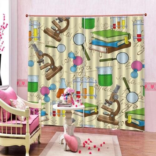 Custom szie 3d curtains Cartoon equipment photo pattern blackout curtain Fabric