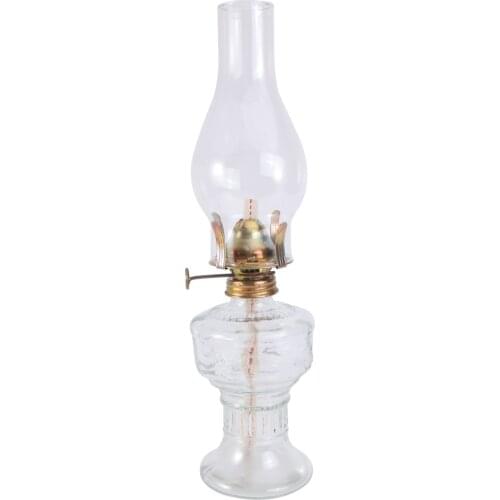 1pc Retro Kerosene Lamp Home Vintage Glass Oil Lamp Decoration