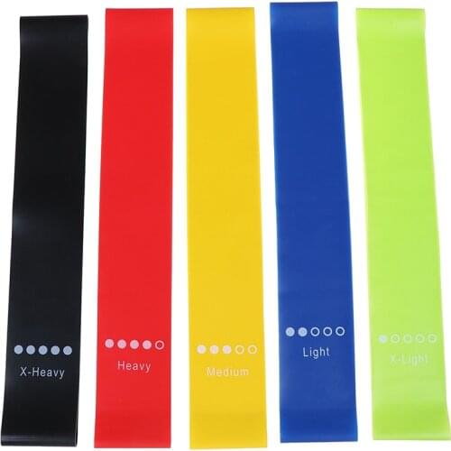 Yoga Resistance Rubber Bands Fitness Exercise Gym Strength Training Pilates Latex Elastic Bands Indoor Equipment