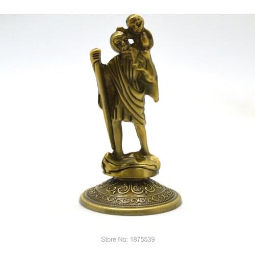 St Christopher Protect Us Catholic Classic Decoration 9 cm Height