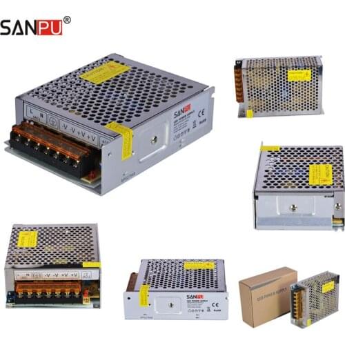 SANPU LED Power Supplies 24V 120W 5A Switching Drivers 110V 220V AC-DC Lighting Transformers Full Container Load Wholesale