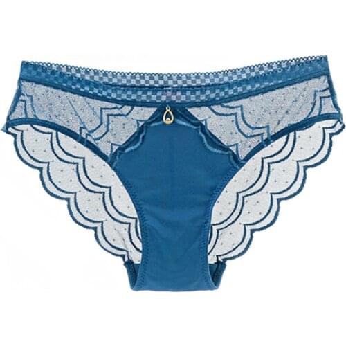 Low-waist Womens Panties Transparent Underwear Women Lace Soft Briefs Sexy Exotic Lingerie Intimates