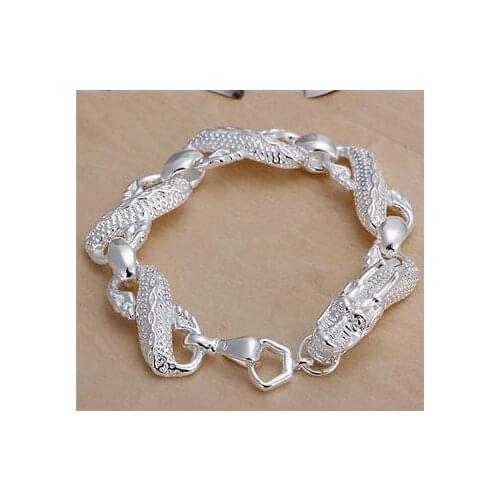 Wholesale H019-239 S925 sterling Silver color bracelet 2015 Fashion Jewelry bracelets for women Grape