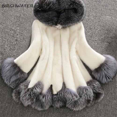 Fashion Furry Faux Fur Coat Women Fluffy Warm Long Sleeve Female Outerwear 2019 Autumn Winter Coat Jacket Hairy Hooded Overcoat