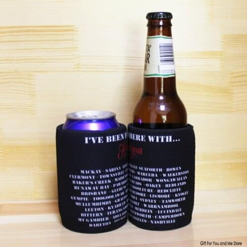 100pcs Customized Beer Holders Print Your Logo Stubby Holders Australia Thermos Insulated Bag Neoprene Can Coolers Ice Packs