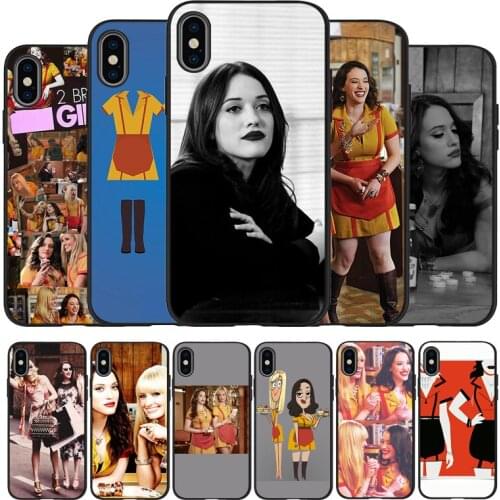 2 Broke Girls Kun gen Soft Silicone black Phone Case For iPhone 5 5S 6 plus 7 8 plus X XR XS Max 11 PRO Max SE 2020