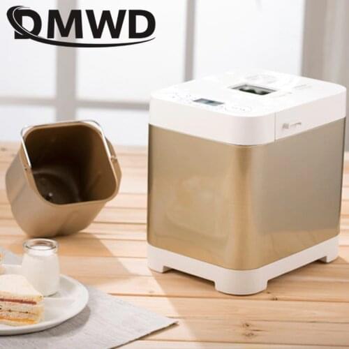 DMWD Automatic Electric Bread Maker Toaster Multifunction Breadmaker Cake Baking Machine Yogurt Fermenter Dough Beater Mixer EU