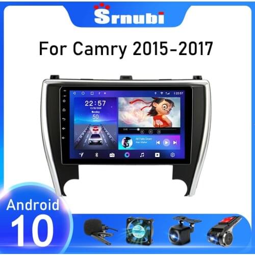 Srnubi Android 10 Car Radio For Toyota Camry 7 XV 50 55 2015 2016 2017 Multimedia Video Player 2 Din Navigation GPS Stereo DVD