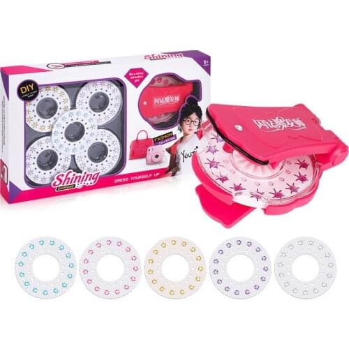 BlingBling Gem Stapler Little Kids Hair Nail Gems Kit Girl Life Glam Diamond Set