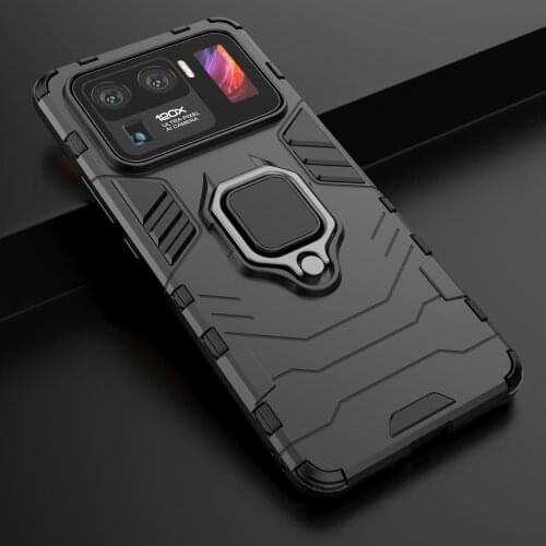 Case For Mi 11 Ultra Bracket Shockproof Metal Finger Ring Armor Cover for Xiaomi Mi11 Ultra Lite 11X Pro Couqe