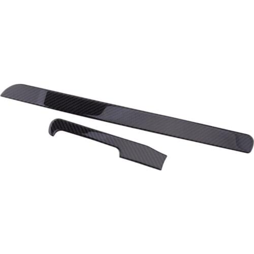 CITALL Black Carbon Fiber Dashboard Center Console Trim Sticker Decor Fit for VW Golf 6 GTI 2008 2009 2010 2011 2012 LHD Only