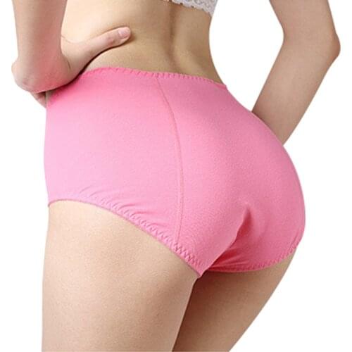 Daily classic Woman panties menstruation Pure color sexy Underpants Ma'am Physiology Waterproof Antibiosis briefs
