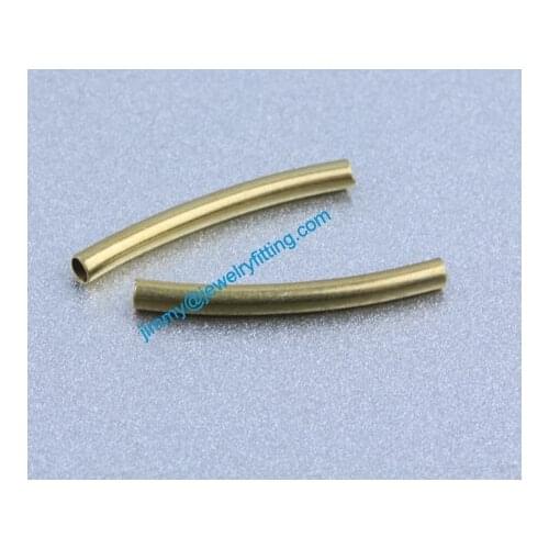 Jewelry findings Raw Brass matel spacer tube beads Pave tube beads tube Bar 1.5*15*0.12mm