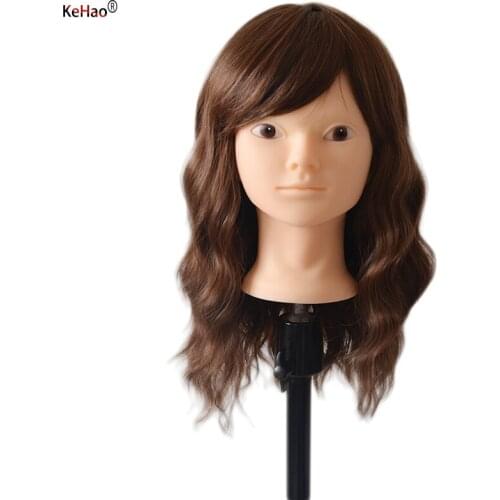 52cm Women Bald Mannequin Head Without Hair For Making Wig Hat Display Female Dummy Bald Training Head Wig Holder