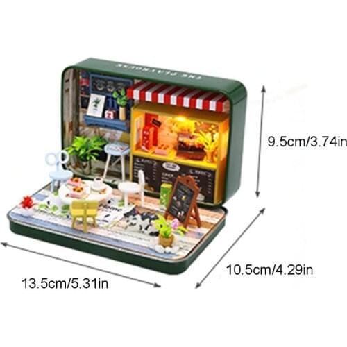 C5AA Box Theatre Doll House Miniature Dollhouse with Furniture Romantic Birthday Gift