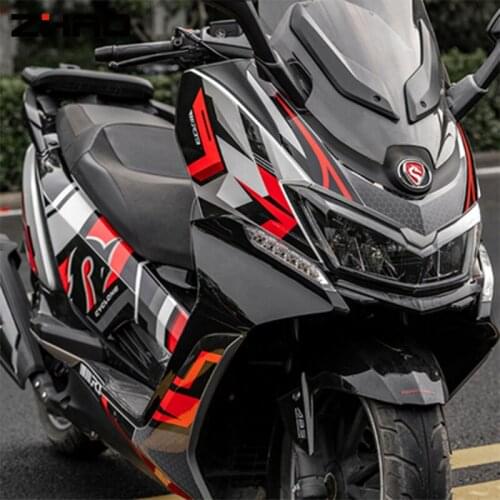 Motorcycle Headlight Fairing Stickers Decals Emblems Wheel Sticker For CYCLONG RT3 R T3