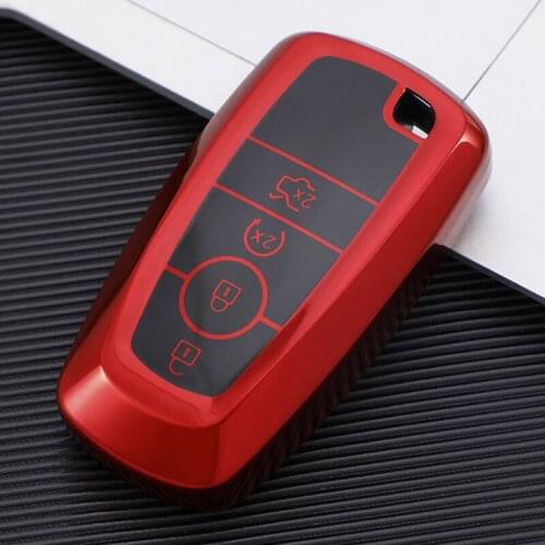 For Ford Fusion Mondeo Mustang Explorer Edge EcoSport For Lincoln MKC MKZ MKX Soft Texture TPU Car Key Cover Protection Case