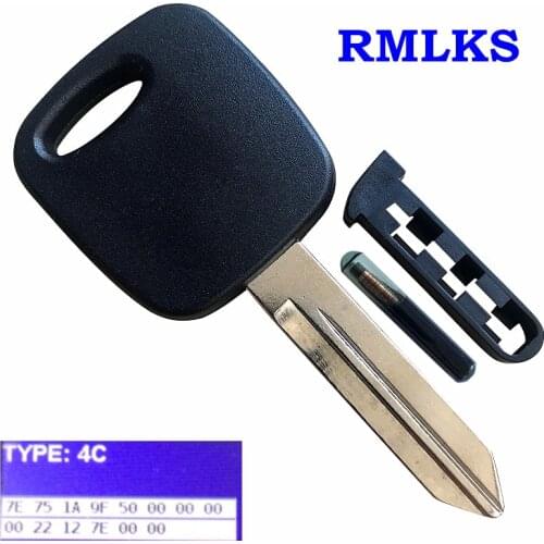 Uncut H72-PT TRANSPONDER Chip Ignition KEY FOR FORD 4C Glassy Transponder Chip Key For LINCOLN MERCURY 4D60 Transponder Car Key